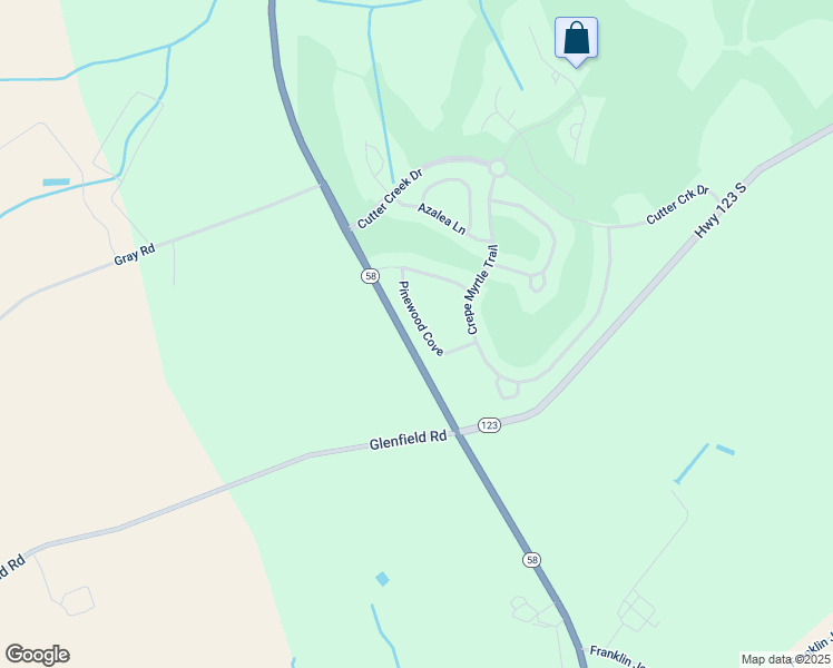 map of restaurants, bars, coffee shops, grocery stores, and more near 152 Pinewood Cove in Snow Hill