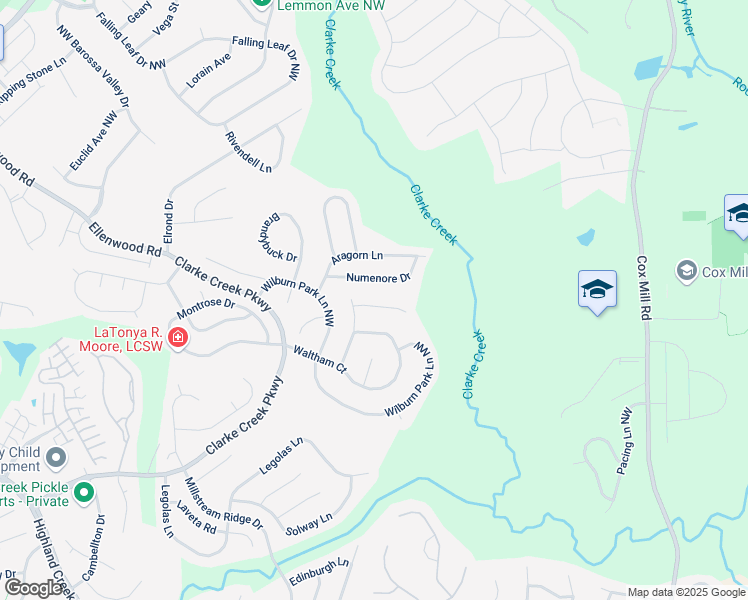 map of restaurants, bars, coffee shops, grocery stores, and more near 10079 Paisley Drive in Charlotte