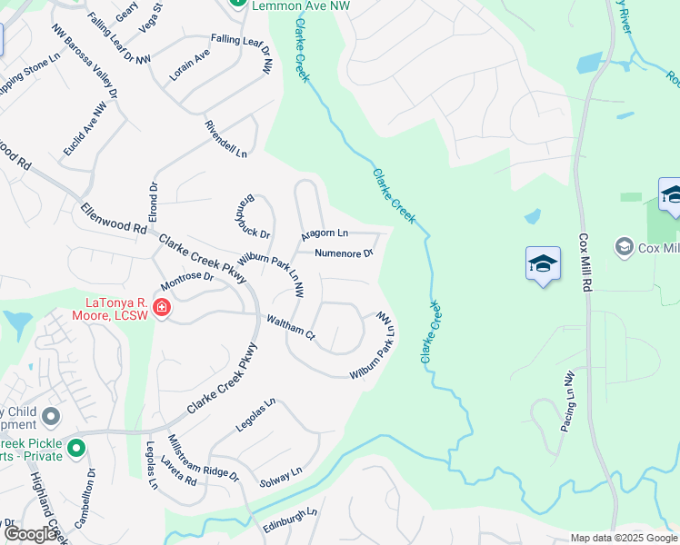 map of restaurants, bars, coffee shops, grocery stores, and more near 10079 Paisley Drive in Charlotte