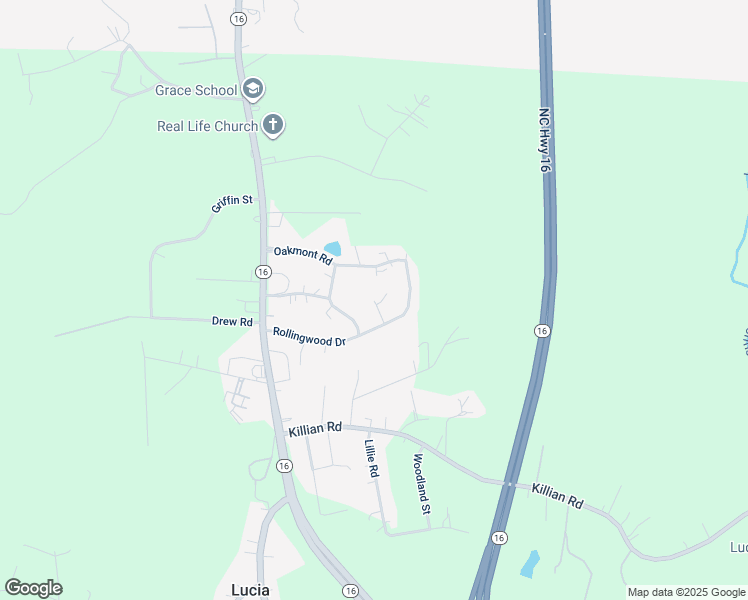 map of restaurants, bars, coffee shops, grocery stores, and more near 115 Ridgeway Court in Stanley