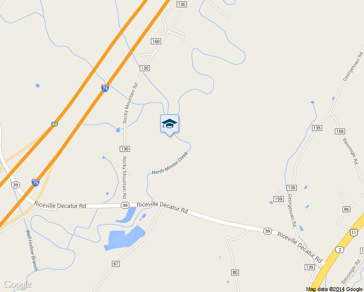 map of restaurants, bars, coffee shops, grocery stores, and more near 162 County Road 137 in Riceville