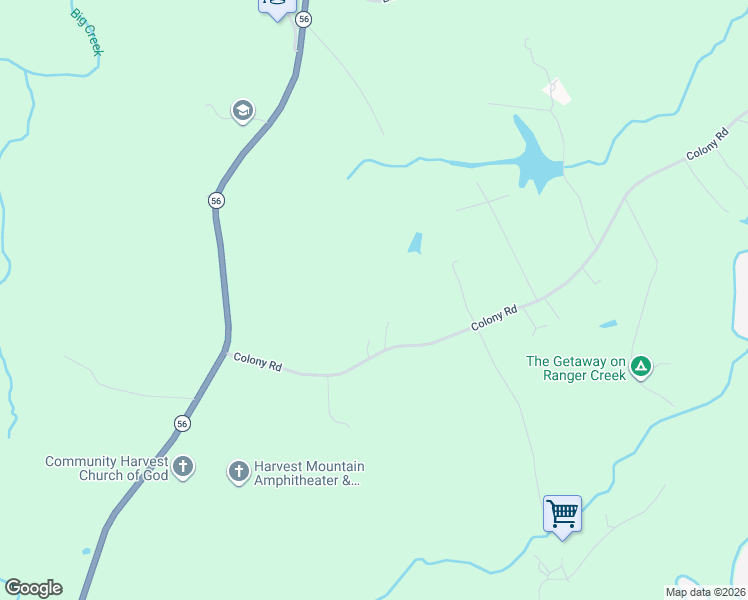 map of restaurants, bars, coffee shops, grocery stores, and more near 409 Colony Road in Coalmont