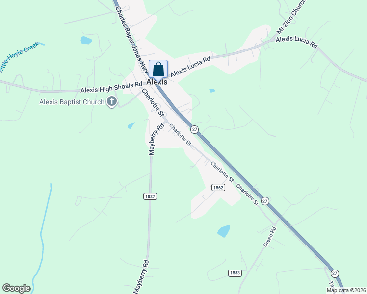 map of restaurants, bars, coffee shops, grocery stores, and more near 259 Charlotte Street in Alexis