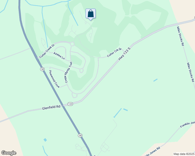 map of restaurants, bars, coffee shops, grocery stores, and more near 790 Crepe Myrtle Trail in Hookerton