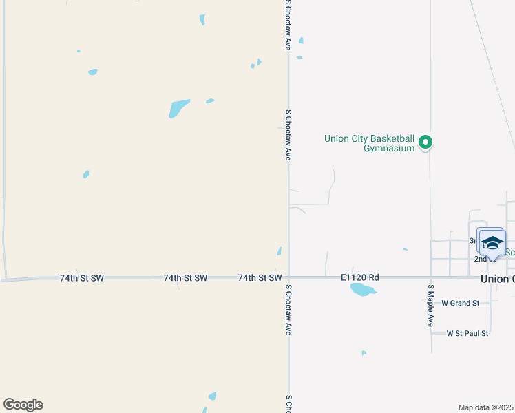 map of restaurants, bars, coffee shops, grocery stores, and more near 170 74th Street Southwest in Union City