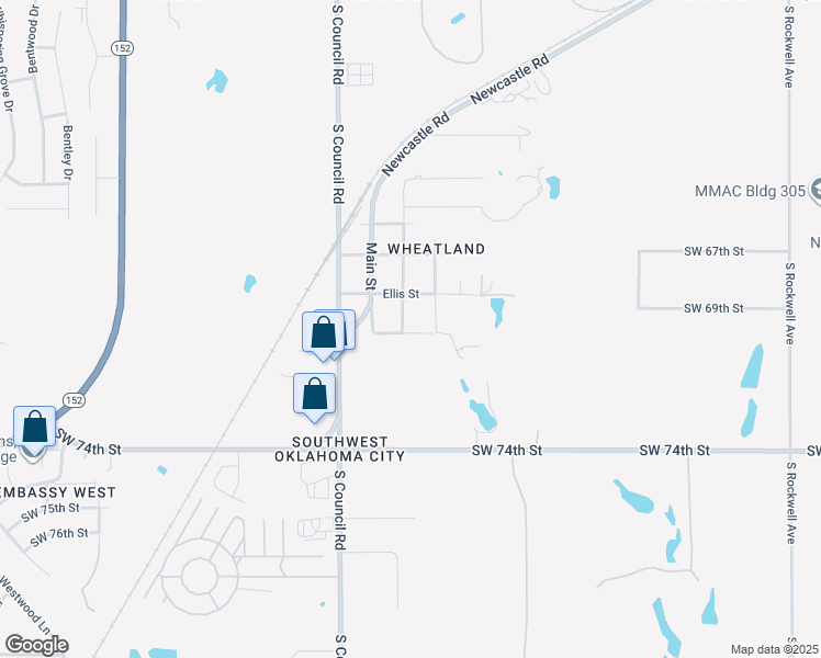 map of restaurants, bars, coffee shops, grocery stores, and more near 7024 Kleiner Avenue in Oklahoma City