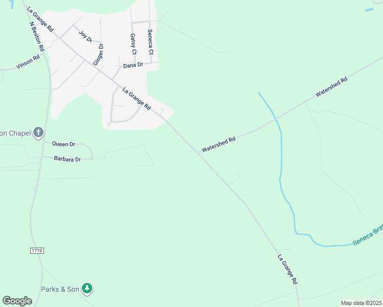 map of restaurants, bars, coffee shops, grocery stores, and more near 266 La Grange Road in La Grange