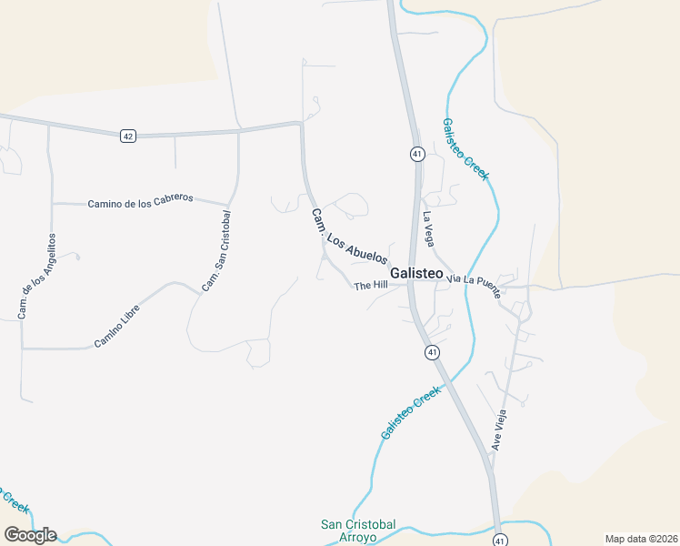 map of restaurants, bars, coffee shops, grocery stores, and more near 18 19 the Hill in Galisteo