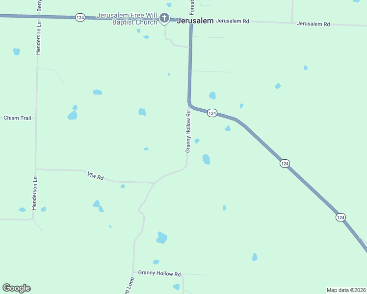 map of restaurants, bars, coffee shops, grocery stores, and more near 1117 Granny Hollow Road in Jerusalem