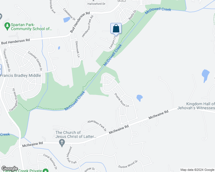 map of restaurants, bars, coffee shops, grocery stores, and more near 13016 Autumn Trace Drive in Huntersville