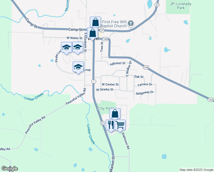 map of restaurants, bars, coffee shops, grocery stores, and more near 98 Utley Drive in Dover