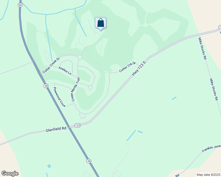 map of restaurants, bars, coffee shops, grocery stores, and more near 850 Crepe Myrtle Trail in Snow Hill