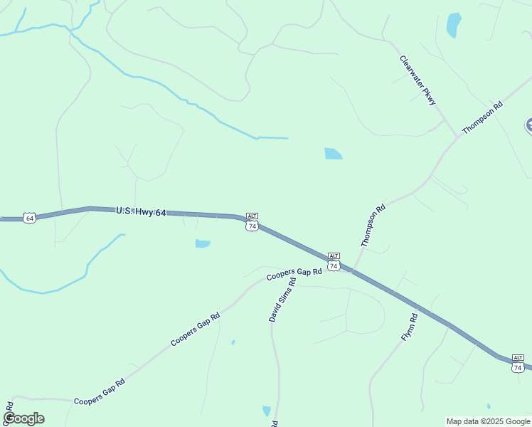 map of restaurants, bars, coffee shops, grocery stores, and more near 942 US 64/74a Highway in Rutherfordton