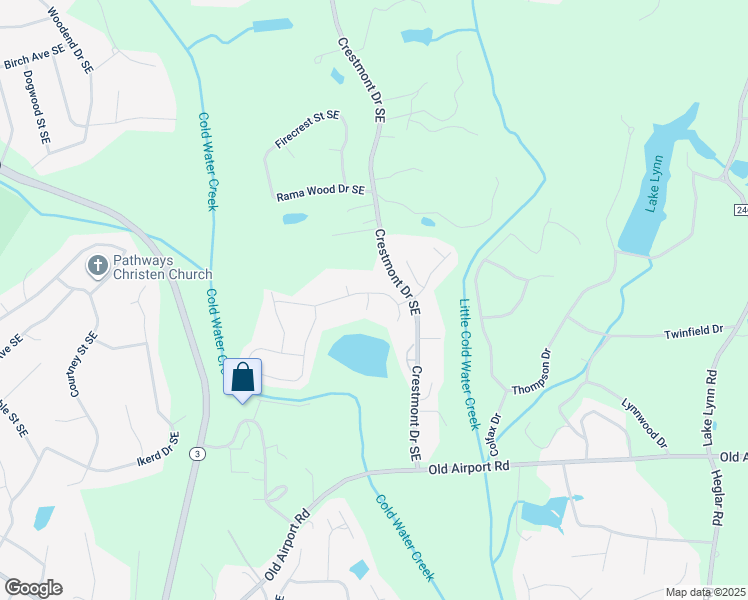 map of restaurants, bars, coffee shops, grocery stores, and more near 2393 Everton Circle Southeast in Concord