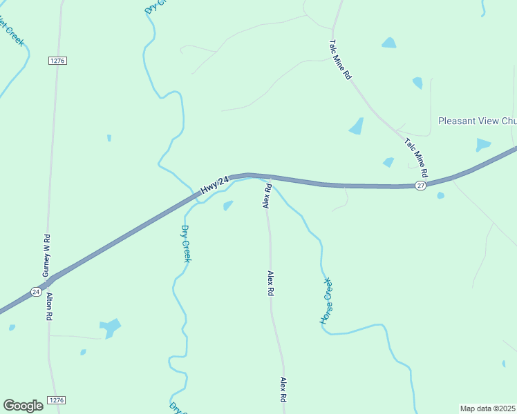 map of restaurants, bars, coffee shops, grocery stores, and more near 144 Alex Road in Eagle Springs