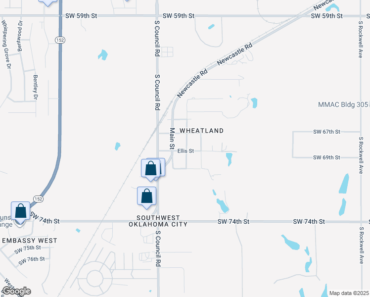 map of restaurants, bars, coffee shops, grocery stores, and more near 6931 Kleiner Avenue in Oklahoma City