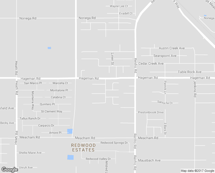 map of restaurants, bars, coffee shops, grocery stores, and more near 4054 Meadow Lake Drive in Bakersfield