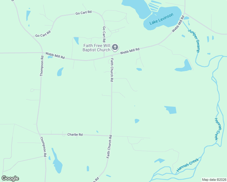 map of restaurants, bars, coffee shops, grocery stores, and more near 231 Faith Church Road in Four Oaks