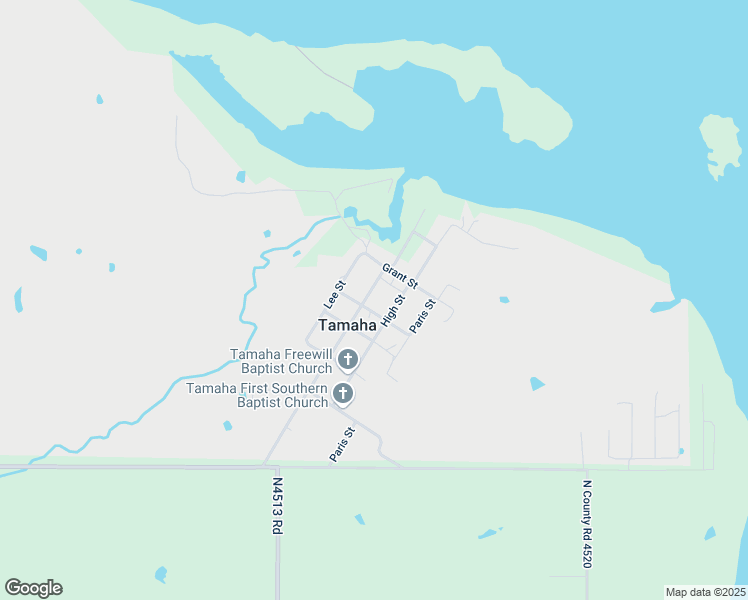 map of restaurants, bars, coffee shops, grocery stores, and more near 103 Olive Street in Stigler