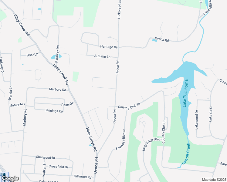 map of restaurants, bars, coffee shops, grocery stores, and more near 101 Somerset Lane in Tullahoma