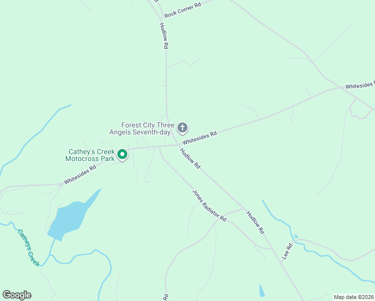 map of restaurants, bars, coffee shops, grocery stores, and more near 2130 Hudlow Road in Forest City