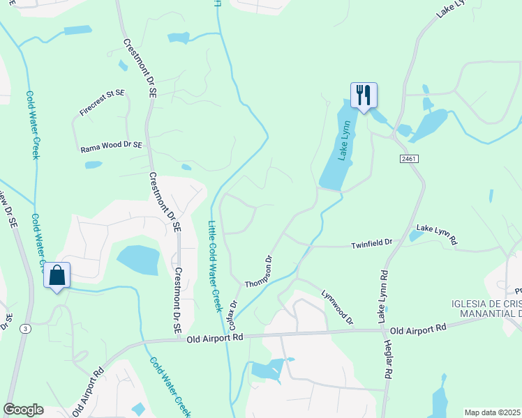 map of restaurants, bars, coffee shops, grocery stores, and more near 2562 Chelsea Drive in Concord