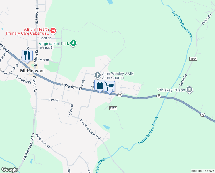 map of restaurants, bars, coffee shops, grocery stores, and more near 9046 Reid Street in Mount Pleasant