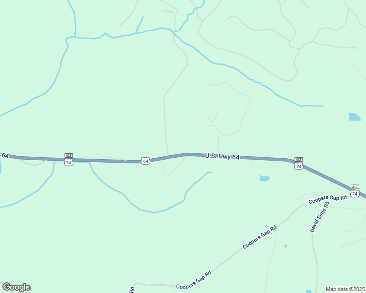 map of restaurants, bars, coffee shops, grocery stores, and more near 1270 U.S. 64 in Rutherfordton
