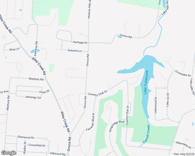 map of restaurants, bars, coffee shops, grocery stores, and more near 101 Somerset Lane in Tullahoma