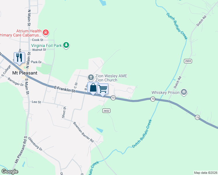 map of restaurants, bars, coffee shops, grocery stores, and more near 9046 Reid Street in Mount Pleasant