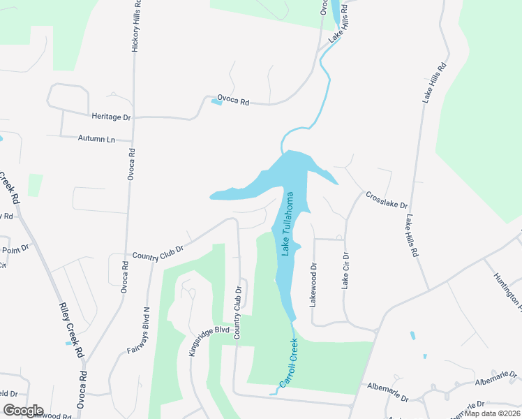 map of restaurants, bars, coffee shops, grocery stores, and more near 205 Setters Lane in Tullahoma