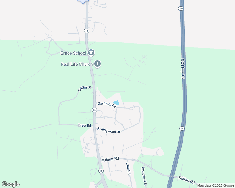 map of restaurants, bars, coffee shops, grocery stores, and more near 138 Helton Harris Road in Stanley