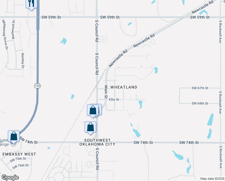 map of restaurants, bars, coffee shops, grocery stores, and more near 6931 Kleiner Avenue in Oklahoma City
