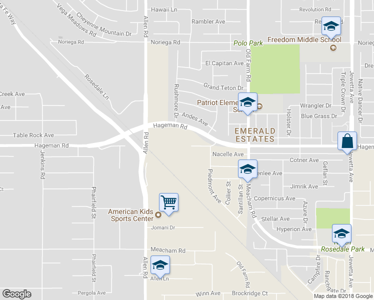 map of restaurants, bars, coffee shops, grocery stores, and more near 12541 Paddock Place in Bakersfield