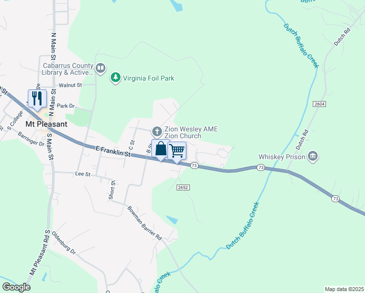 map of restaurants, bars, coffee shops, grocery stores, and more near 9046 Reid Street in Mount Pleasant