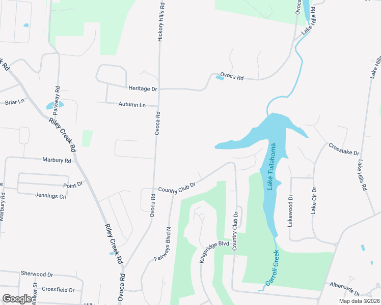 map of restaurants, bars, coffee shops, grocery stores, and more near 2228 Ovoca Road in Tullahoma