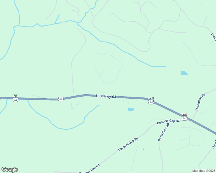 map of restaurants, bars, coffee shops, grocery stores, and more near 138 Bent Tree Drive in Rutherfordton