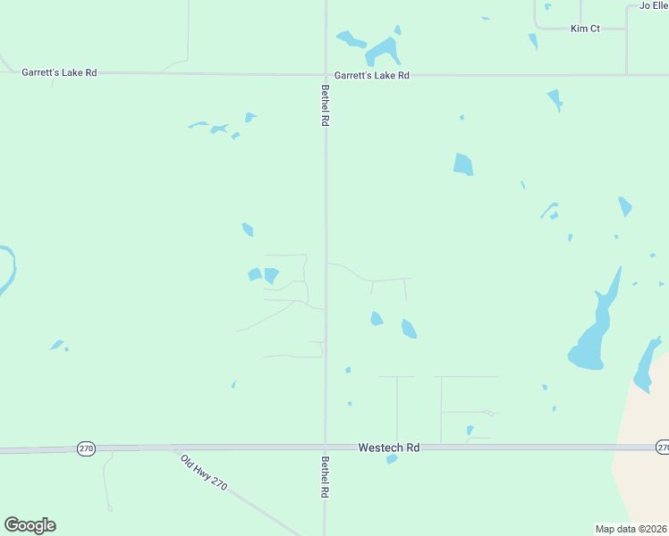 map of restaurants, bars, coffee shops, grocery stores, and more near 6375 Bethel Road in Shawnee