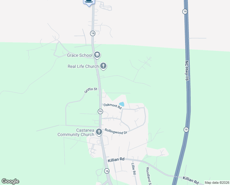 map of restaurants, bars, coffee shops, grocery stores, and more near 15402 Lucia Riverbend Highway in Stanley