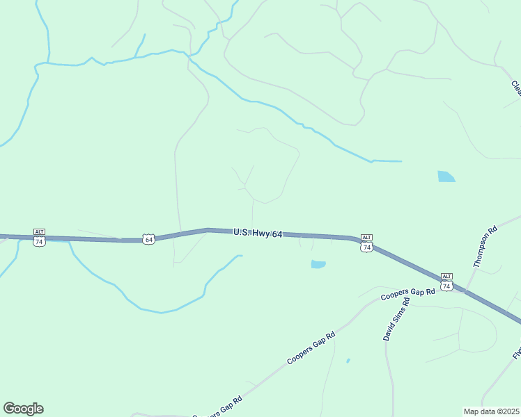 map of restaurants, bars, coffee shops, grocery stores, and more near 138 Bent Tree Drive in Rutherfordton