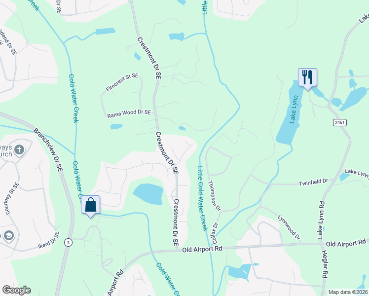 map of restaurants, bars, coffee shops, grocery stores, and more near 1128 Timber Place in Concord