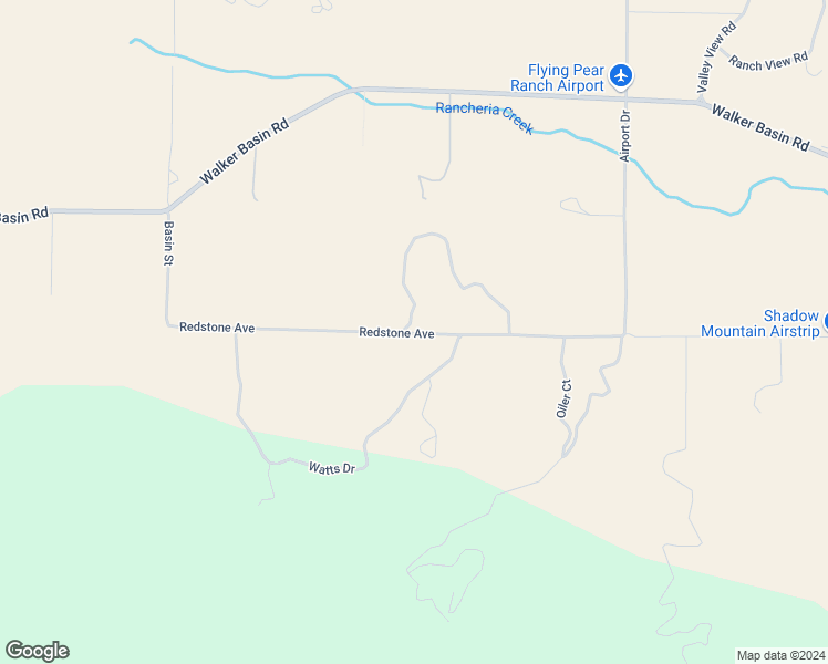 map of restaurants, bars, coffee shops, grocery stores, and more near 20423 Redstone Avenue in Kern County