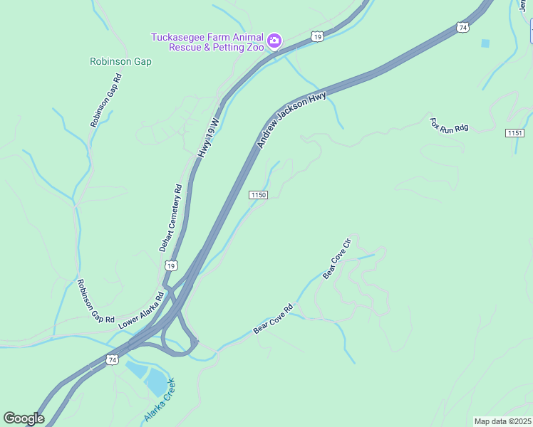 map of restaurants, bars, coffee shops, grocery stores, and more near 518 Brendle Road in Bryson City