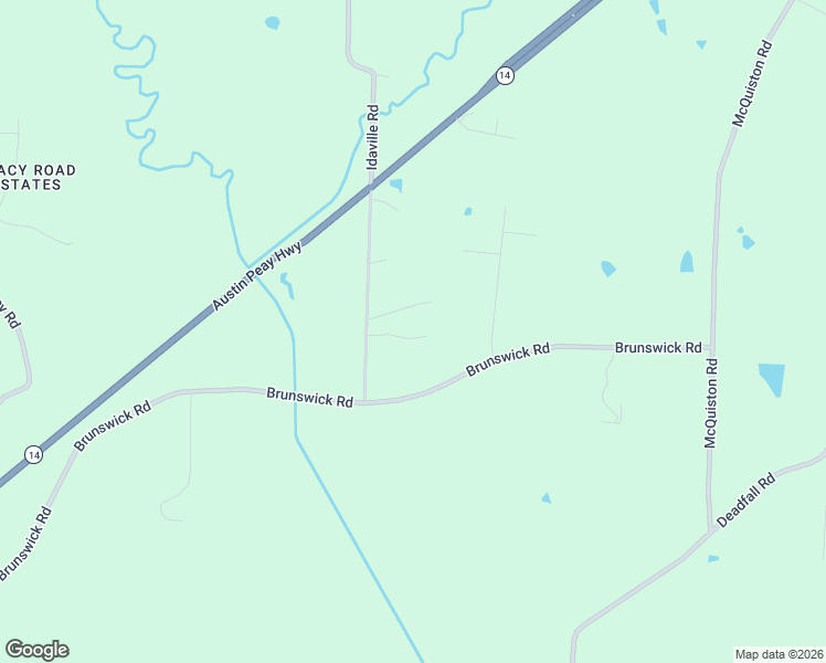 map of restaurants, bars, coffee shops, grocery stores, and more near 9936 Idaville Rd in Atoka