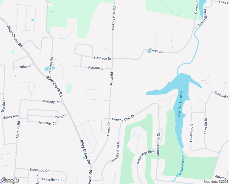 map of restaurants, bars, coffee shops, grocery stores, and more near 2228 Ovoca Road in Tullahoma