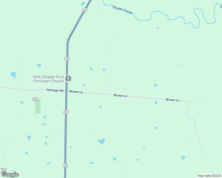 map of restaurants, bars, coffee shops, grocery stores, and more near 5522 Brown Lane in Ozark