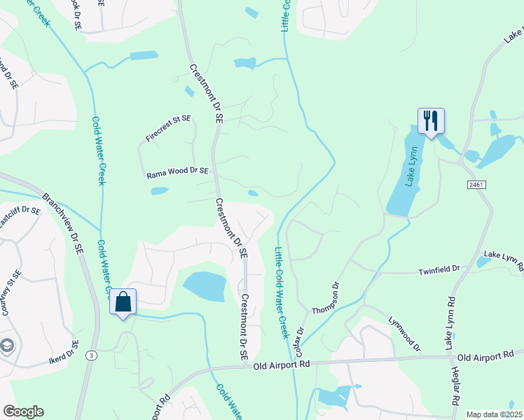 map of restaurants, bars, coffee shops, grocery stores, and more near 1135 Timber Place in Concord