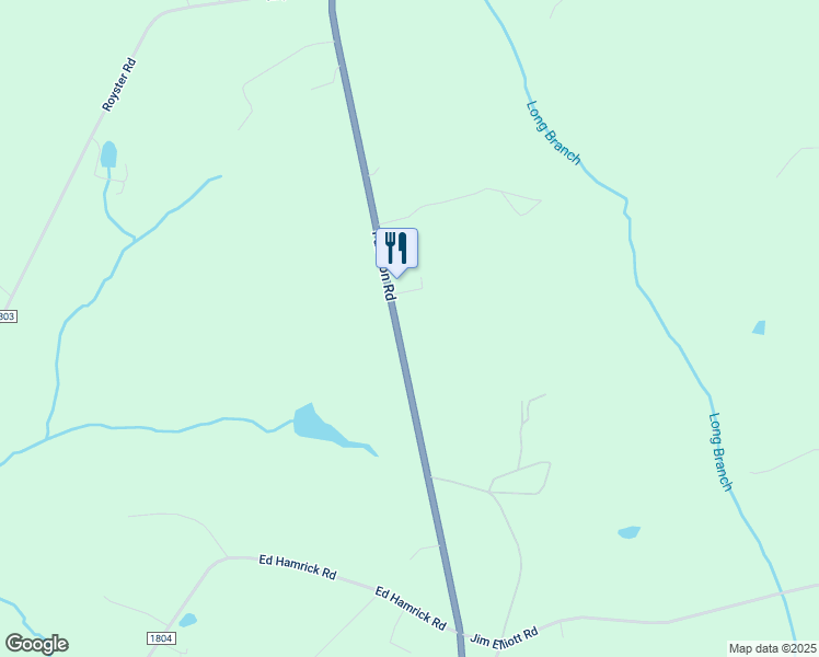 map of restaurants, bars, coffee shops, grocery stores, and more near 4134 Fallston Road in Shelby