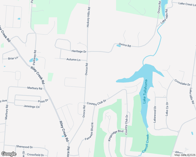 map of restaurants, bars, coffee shops, grocery stores, and more near 2228 Ovoca Road in Tullahoma