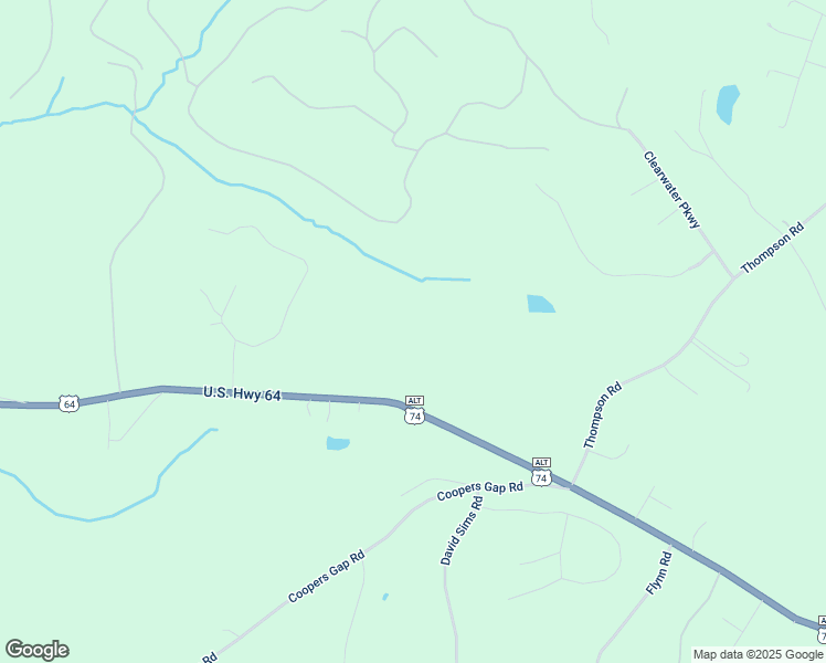 map of restaurants, bars, coffee shops, grocery stores, and more near 942 US 64/74a Highway in Rutherfordton